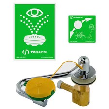 Haws 7611 Plumbed Eyewash, Counter Mount, Plumbed, 6 In H., 11 1/2 In W