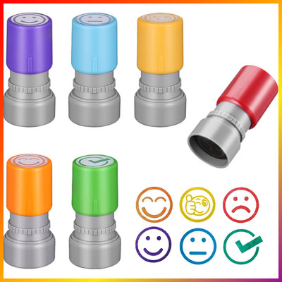 Selbstfärbende Lehrer Stempel 6 Stück Motivationsstempel für Schule Feedback