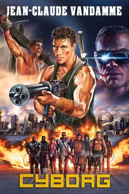 Cyborg 1989 Jean Claude Van Damme Movie Poster Wall Art B