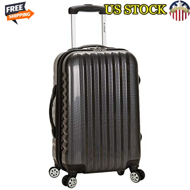 20 in Expandable Hardside Carry-On Luggage Durable Spinner Wheels Travel Bag New