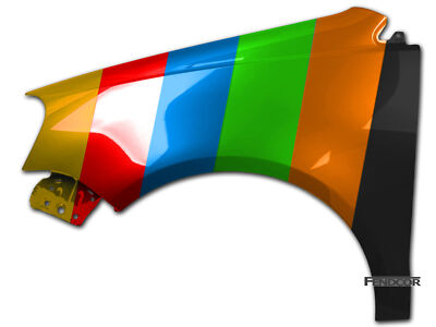 Kotflügel LINKS für VW POLO 9N3 04.05-08.09  - LA5R Wunschfarbe LACKIERT
