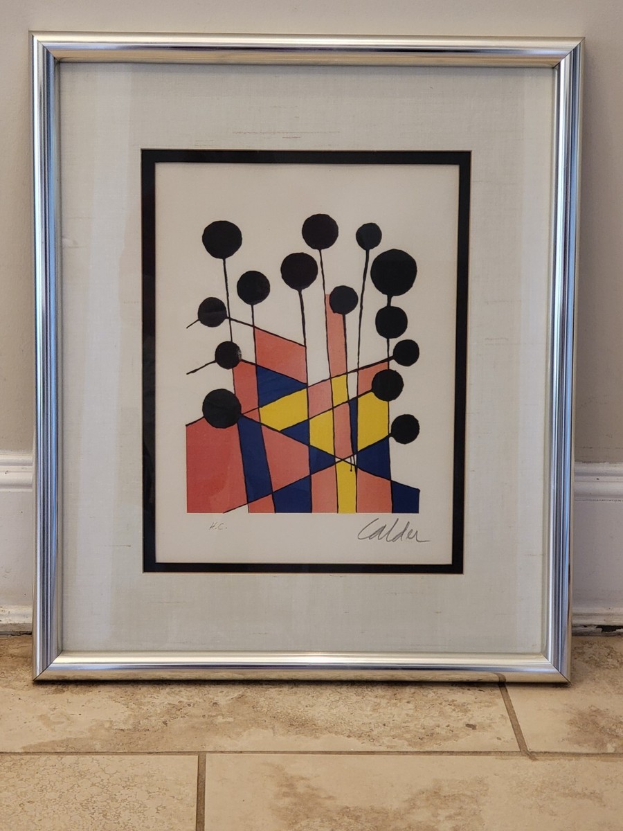 カルダー Alexander Calder 刷り込みサイン Calder “Untitled (1946)