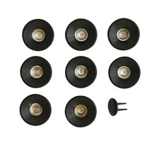 Jeans Button Metal Black Button open top concave High quality Made In USA