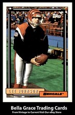 1992 Topps Lee Johnson #60 Cincinnati Bengals NFL Football 