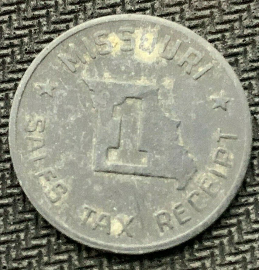Missouri Sales Tax Receipt Token Coin B961 eBay
