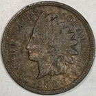 1886 Type 2 Indian Head Cent Extremely Fine XF Coin, Corrosion #10966