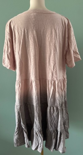 Women's Entro Top Size 2X Pink & Gray - Picture 2 of 5