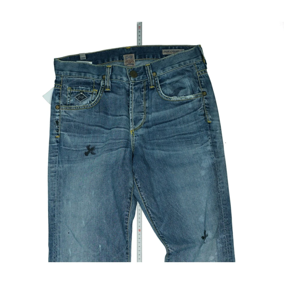 Citizens of Humanity Mujer Boot-Cut Vaqueros Used Look Patchwork W28 L34 Azul - Imagen 2 de 4