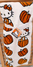 NEW Hello Kitty FALL PUMPKINS 50  x70  Plush Blanket Soft Throw Faux Fur