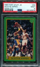 PSA 9 MINT 1991 TUFF STUFF JR. SCOTTIE PIPPEN #35 BULLS 40676 B193
