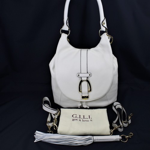G.I.L.I Leather Convertible Backpack 