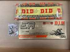 D.I.D HI PERFORMANCE 520MX-112 RACING CHAIN GOLD AND BLACK 520MXX112RB