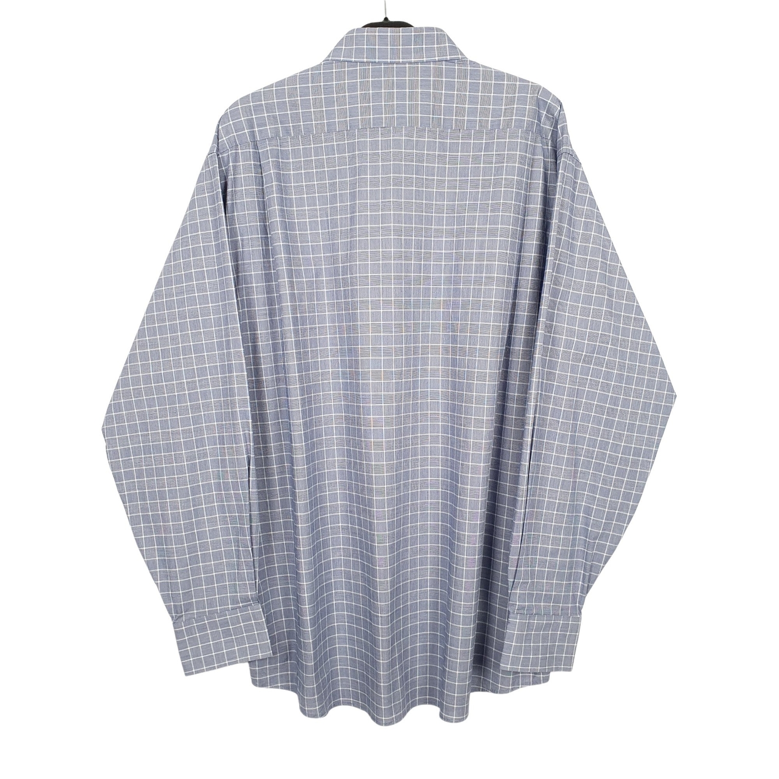 TOMMY HILFIGER Blue Check Shirt Long Sleeve Casual Mens L image 3