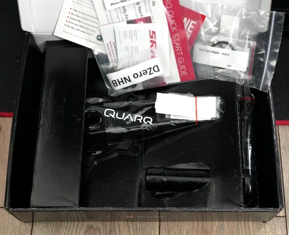 SRAM QUARQ DZero Carbon 175mm Power Meter Crank Set BB30 130 BCD 00.3018.145.175 - Image 2 of 3