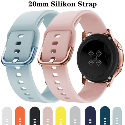 Für Samsung Galaxy Watch FE 7 6 5 4 3 Classic Armband 20mm Silikon Strap Band - Bild 1 von 29
