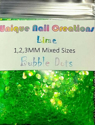 DOT Glitter~Multi-Sizes~U CHOOSE~Nail Acrylic Gel Body Art Face Festival Crafts