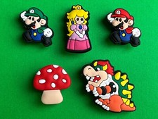Super Mario Inspired Shoe Charms For Crocs Bracelet Shoes Wristband Gift Lot