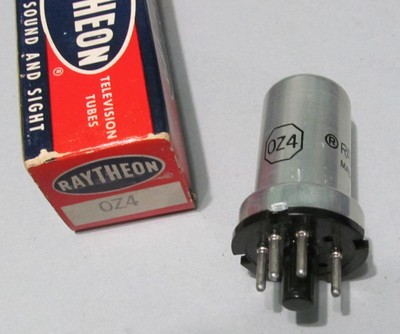 TYPE 0Z4 RECTIFIER NOS TESTED - RAYTHEON - SYLVANIA - PRICE EACH TUBE