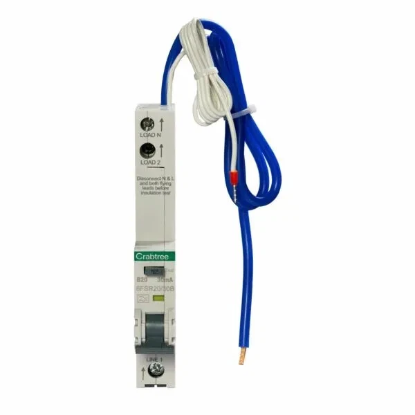 Crabtree Loadstar Single Pole RCBO - 6FSR20/30B