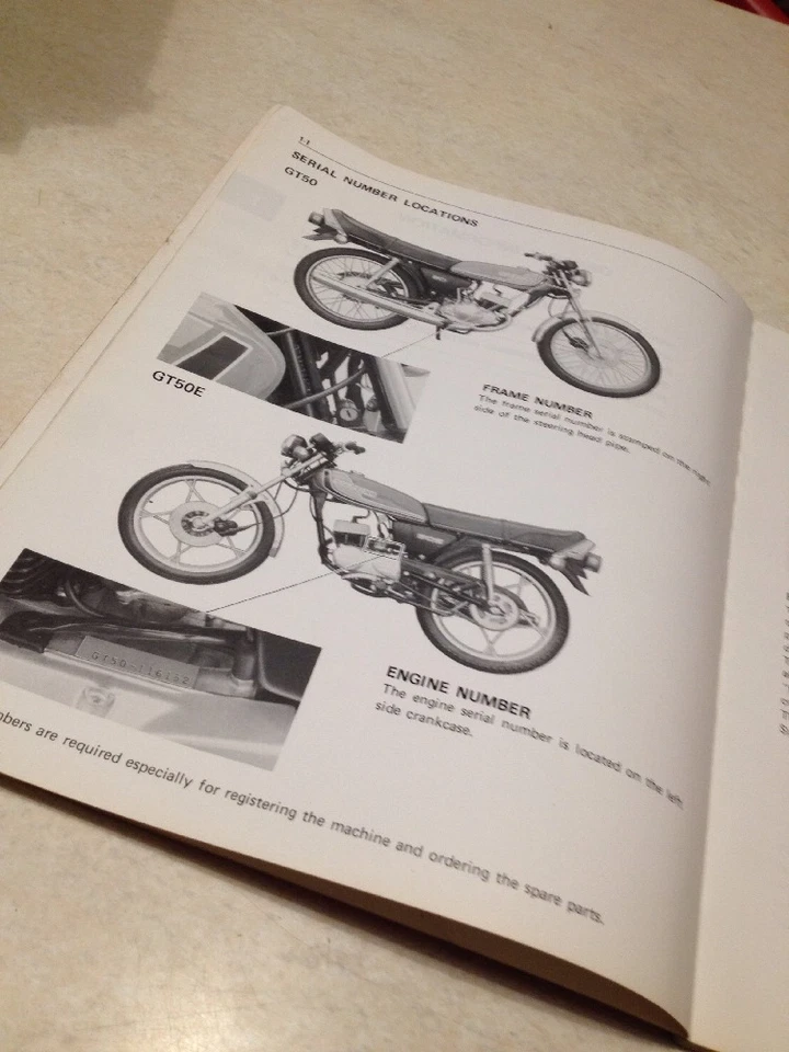 Suzuki GT50 GT50E Gt 50 Manual Taller Revisión Técnica Manual de Taller 50GT - Imagen 3 de 4