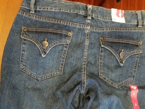 DEAR by AMANDA BYNES NWT LOW RISE BOOTLEG JEANS Size 8 S - 第 2/7 張圖片