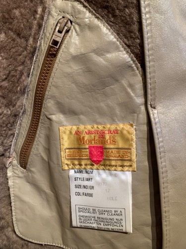 Morlands Aristocrat Leybourne ladies mole colour sheepskin coat size 12 - Picture 8 of 10