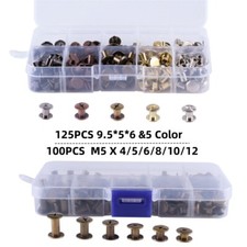 Chicago Screws Leather Rivets Assorted Screw Rivets Chicago Binding With Box