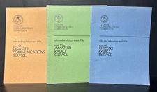 1976 FCC Rules & Regs Amateur Radio Service Citizens Radio Disaster Comm Vintage