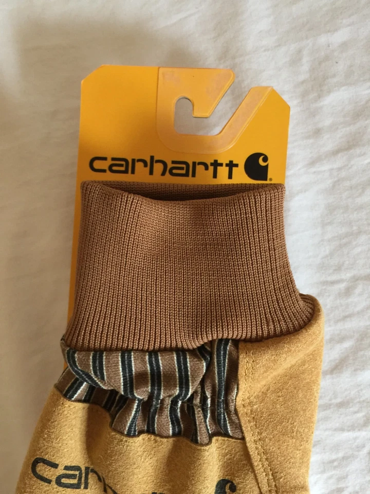 NUEVO CON ETIQUETAS Guantes Carhartt Duck Gamuza Sintética Tejidos Grandes L Marrón GW0551-M A551 Foto 2 de 4