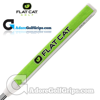 Flat Cat Golf Svelte 12 Zoll Puttergriff - weiß/grün/schwarz + GRATIS Band