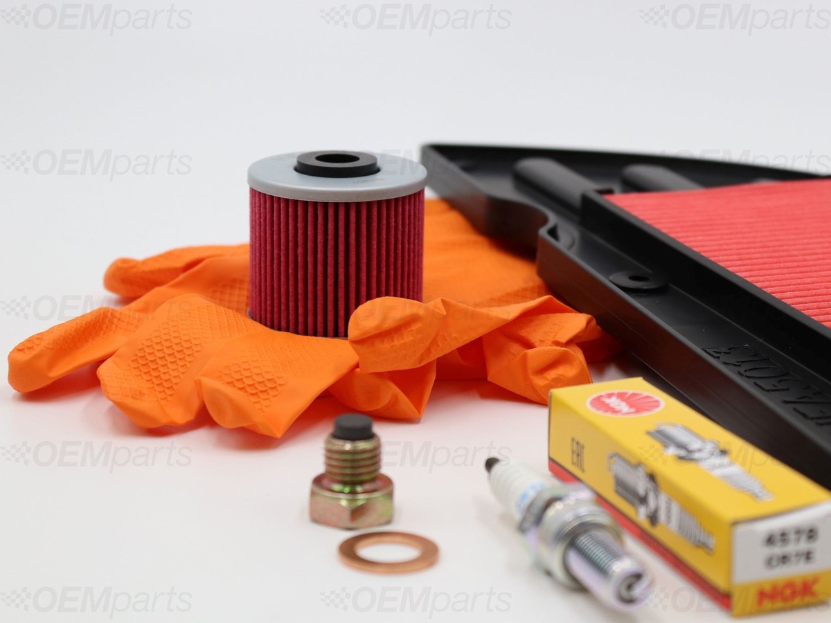 Air / Oil Filter, Spark plug, Drain Plug KAWASAKI J 300