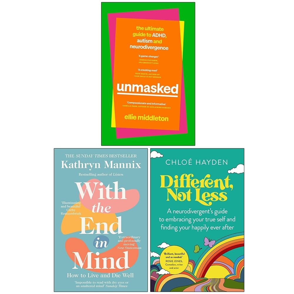 Unmasked, With the End in Mind & Different Not Less 3 Books Collection Set