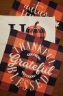 NEW! Linen Pillow Covers with Zipper 17x17 - Autumn/Halloween Theme - set of 3
