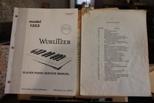 Wurlitzer 1203 Player Piano Service Manual DS-174 and another manual of some kin