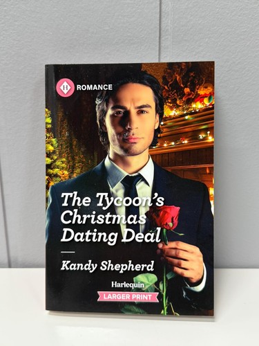 NEW: HARLEQUIN- THE TYCOON'S CHRISTMAS DATING DEAL - LARGER PRINT PAPERBACK BOOK - Picture 3 of 3