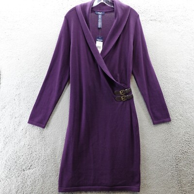 knee length dresses for ladies Free People Jaci Sweater Dress S Lavender