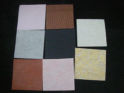KREATIVES handgemachtes geprägtes Papierpaket 16 Blatt 6x6 NEU verschiedene Farben 8 Designs
