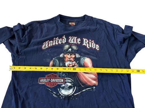 Harley Davidson T-shirt Muscle Man Uncle Sam Biker Pose XL United L/S Motorcycle - Picture 7 of 9