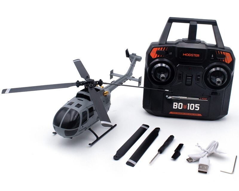 Modster BO-105 Flybarless Helicopter Electric RTF MD11385 modellismo