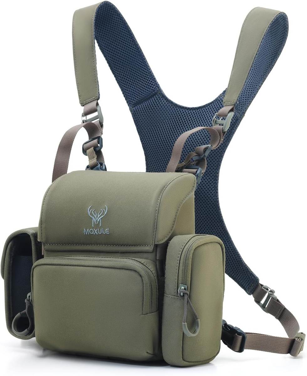 Binocular Harness Chest Pack: Bino Case with Rangefinder Pocket for Hunting  Bird