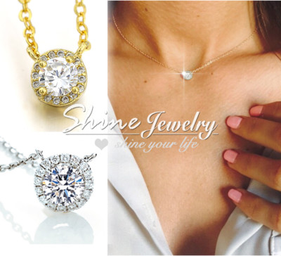 9K GOLD GF SOLID CT SIGNITY DIAMOND NECKLACE