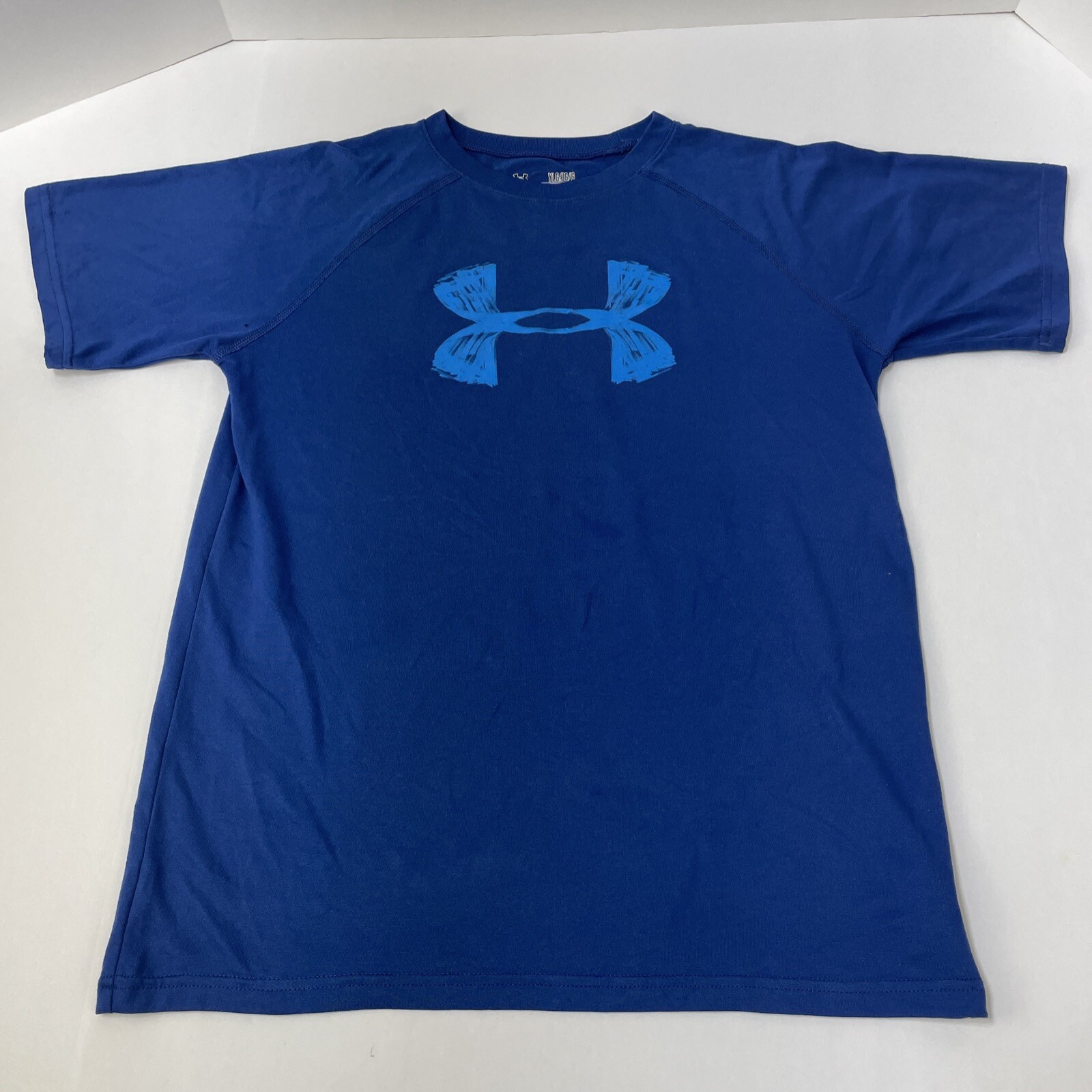 Under Armour  YLG /JG /G Blue Sports logo shirt Loose Fit boys/girls/youth