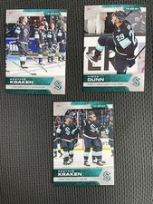 2021-22 TOPPS NOW NHL SEATTLE KRAKEN 1st HOME Game Goal Win 3 Stickers  SP RARE