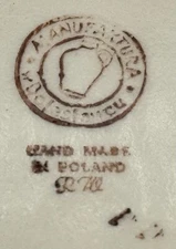 Polish Pottery Serving Dish Boleslawiec Handmade in Poland 10 1/2 inches by 6 in