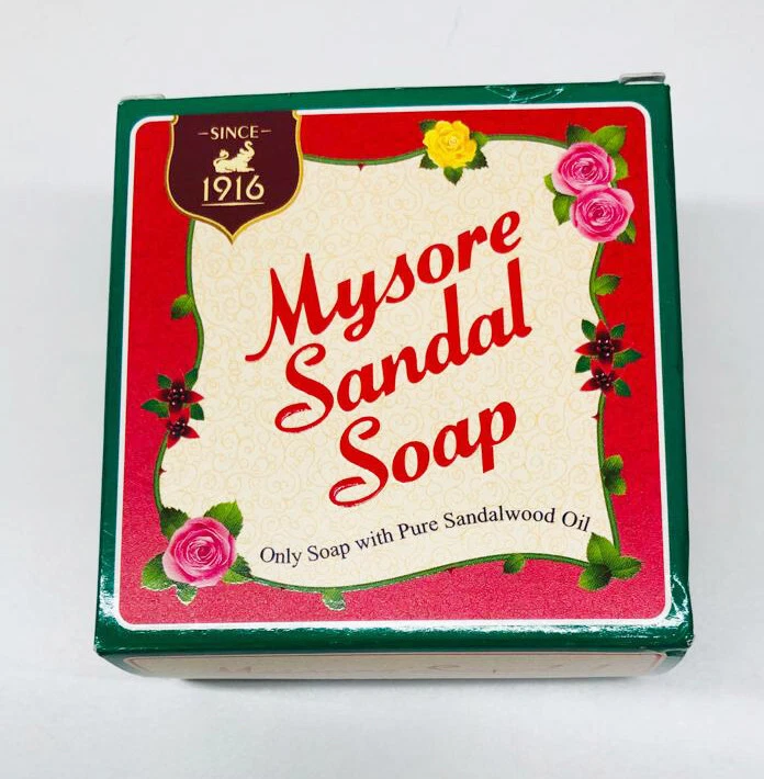 Jabón Sandalia Mysore 450 gm Aceite Herbal Natural de Sándalo Desde 1961 Paquete de 150 g X 3 Foto 3 de 4