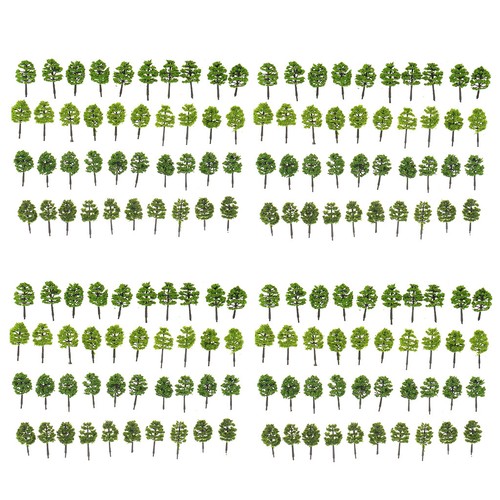 160pcs Mixed Trees Model Train Layout Street Scenery Wargame Diorama 5cm - Picture 2 of 3