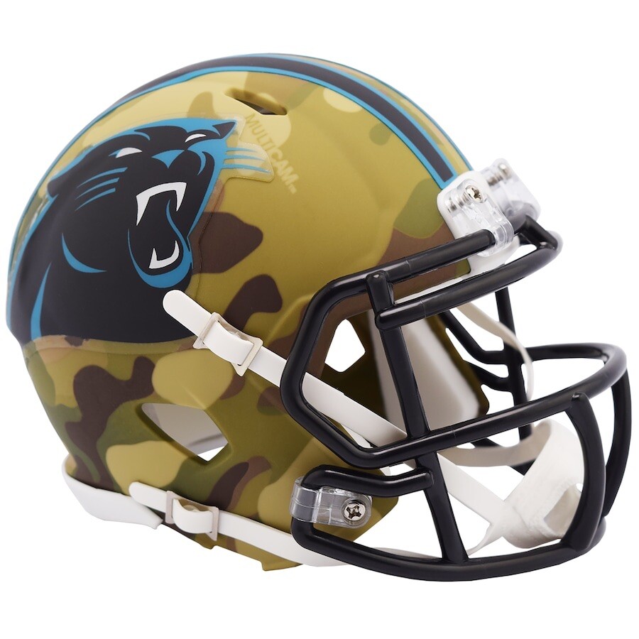 fantasy camo football helmet Footballers Mini  The Footballers 8046450 Baltimore Ravens Riddell Camo Alternate