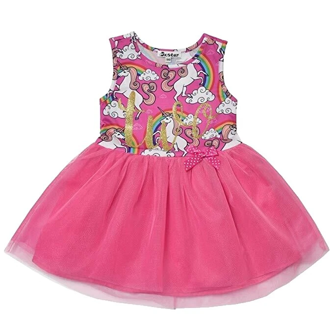Unicorn Girl Girls' Polyester Tutu Dress