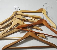 Vintage Wooden Hangers - Mixed Use - Group of 7