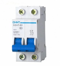 DZ47-60 CHINT Circuit breaker MCB C Type 2Pole 32Amp C1